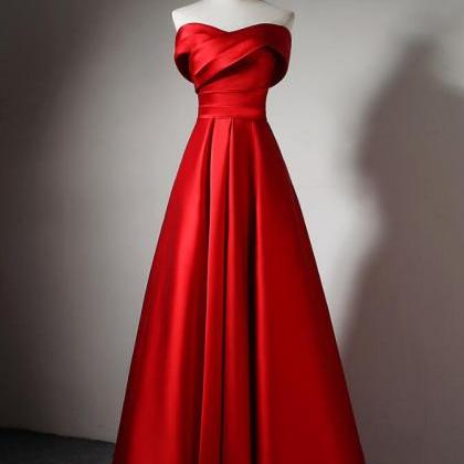 Red Elegant Dress Women Long Prom Dress main image 1