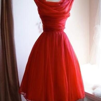 Cute Red Short Homecoming Dresses