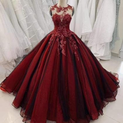 Unique Red Vintage Made To Measure Party Dresses