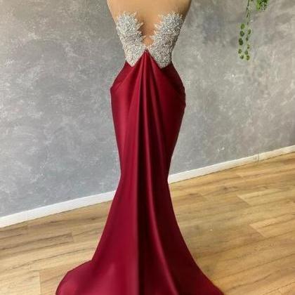 Elegant A Line Long Prom Dress With Sequin