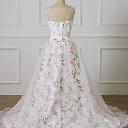 Sweetheart Tiered Tulle Long Prom Dresses