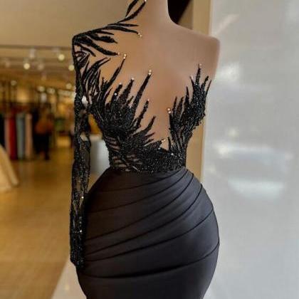 Sexy Black Evening Dresses, Short Evening Dress