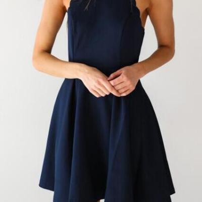 Dark Navy A Line Homecoming Dress,Sexy Homecoming Dress,Girls Party Dress,Short Cocktail Dresses,Navy Blue Prom Dresses