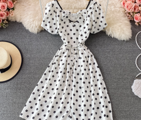 Ecolala Girls Summer Swing Dress Cute Ruffle Sleeve A Line Flowy Party