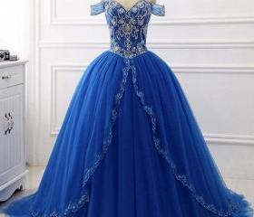 Elegant Off The Shoulder Blue Sequin Chiffon Pleated Mermaid Long Party Gown Evening Dress