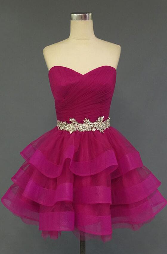 Organza Homecoming Dress,charming Sweetheart Homecoming Dress, Short Noble Homecoming Dress,short Prom Dress