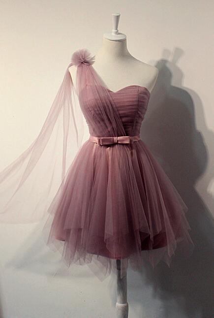 Charming Tulle Homecoming Dress,SHort Prom Dress,Pleat Homecoming Dress,Cute Homecoming Dress,Graduation Dress