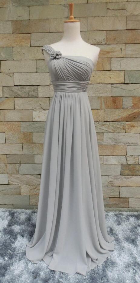 Custom Prom Dress,chiffon Prom Dress,handmade Bridesmaid Dress,long Prom Dress,handmade Flower Prom Dress