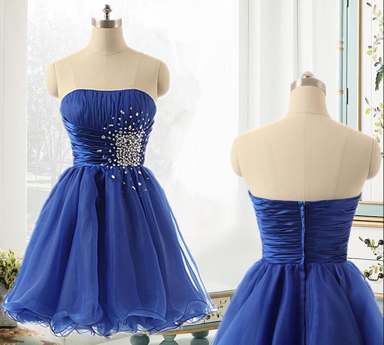 Royal Blue Short Tulle Homecoming Dress, Prom Dress,party Dress, Cocktail Dress