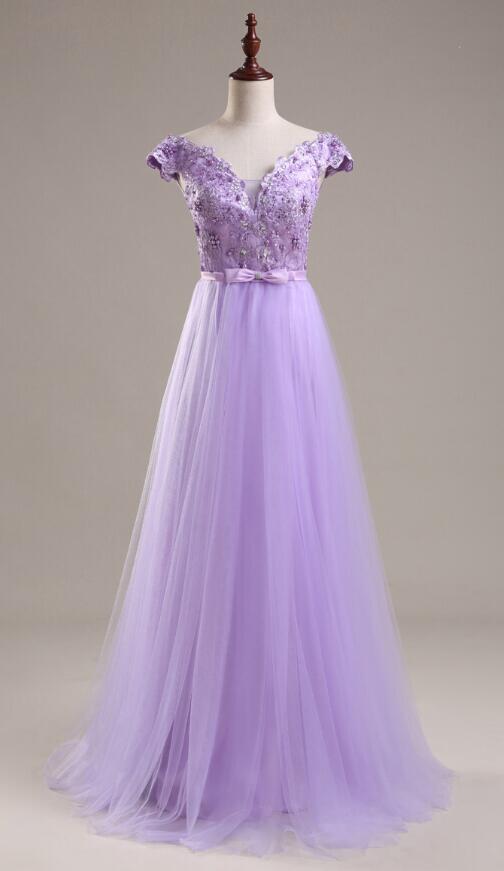 Cheap Prom Dresses By Sweetheartdress Simple Purple Chiffon Spaghetti Straps Long V Neck Prom Dress Custom Size Evening Dress
