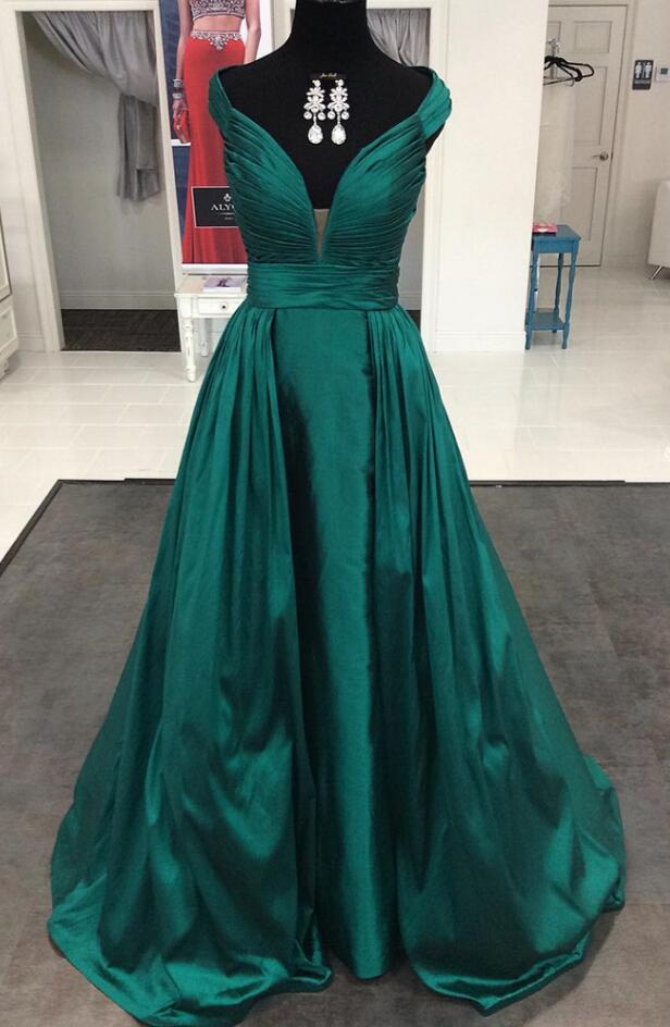 Dark Green Prom Dress,simple Prom Dress,sexy A Line Prom Dress,long Formal Evening Gowns Dresses ,prom Dresses Elegant
