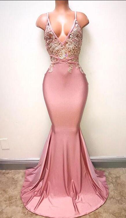 Charming Prom Dress,stain Prom Dress,sexy Prom Dress,lace Mermaid Prom Dresses, Long Evening Dress, Formal Gown