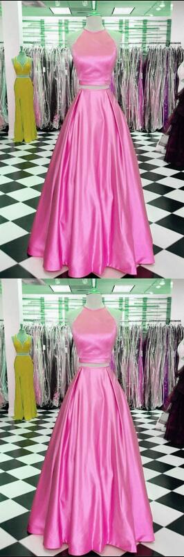 Pink Prom Dress,sexy Prom Dress, Prom Dress,blush Prom Dresses,two Piece Prom Dresses,prom Dresses