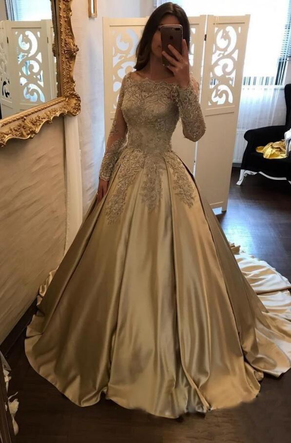 gold ball dress