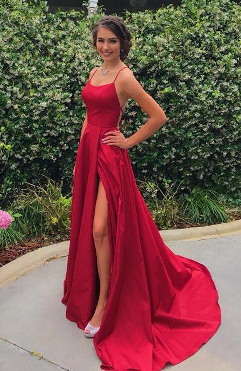 red prom dress