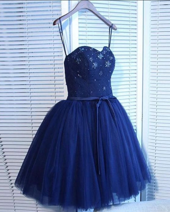 cute a-line short homecoming dress A-line Party Dress c3449