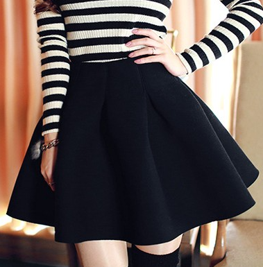 Lovely Skirt For Autumn Or Winter, Wine Red Skirt, Cute Skirt, Black Skirts