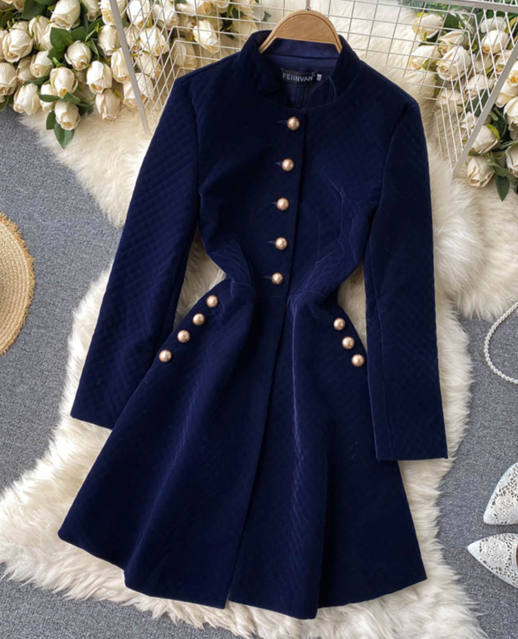 Blue Velvet Quilted Robe For Men Smoking Dressing Gown Evening Jacket Coat  | eBay