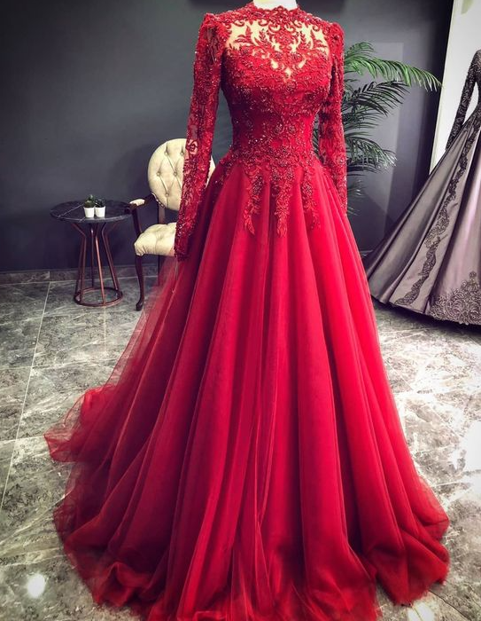 Long Prom Dress With Appliques Evening Dress on Luulla