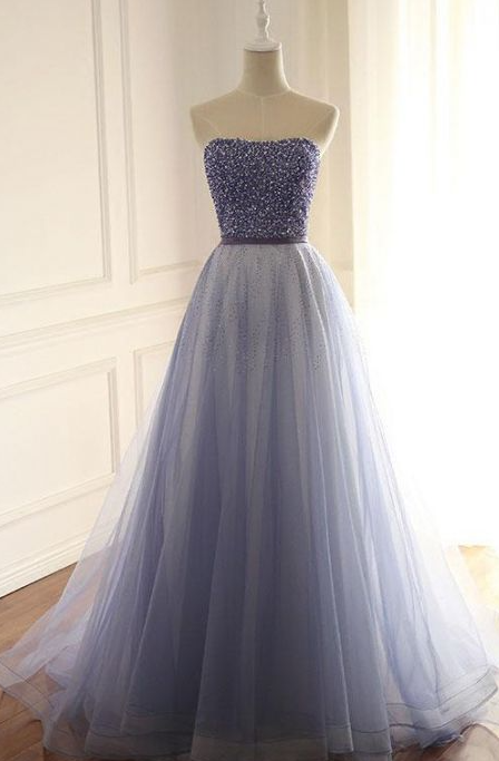 A Line Long Evening Dress,tulle Party Dresses