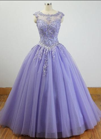 Beautiful Long Prom Dresses With Applique