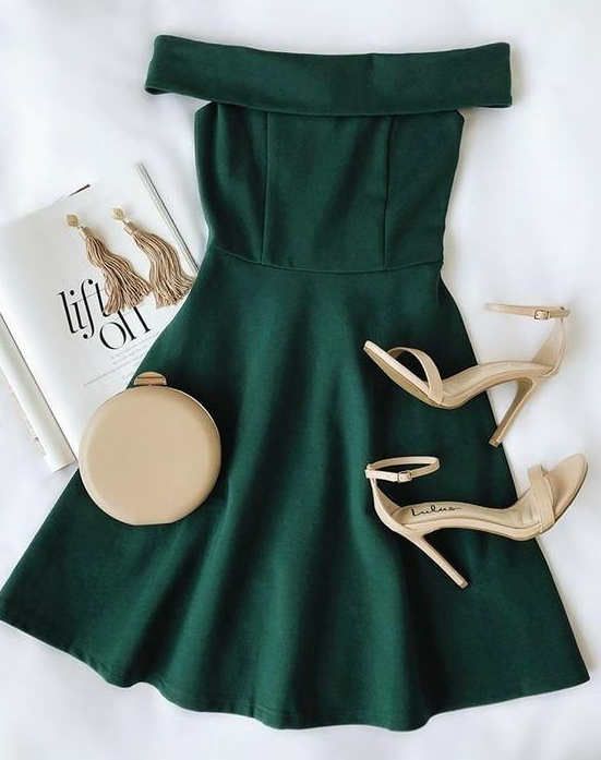 Cute Green Short Homecoming Dress