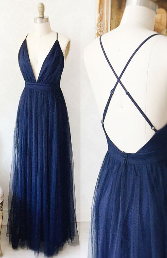 navy blue prom dress, long prom dress