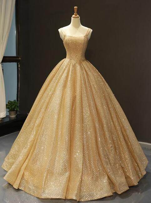 A-line Spaghetti Straps Sweet 16 Prom Dress  C1616