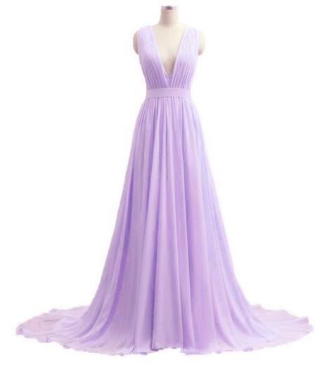Mermaid Lavender Party Dresses, Long Prom Dresses