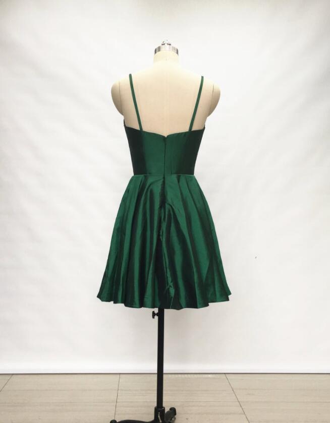 Spaghetti Straps Emerald Green Dress on Luulla