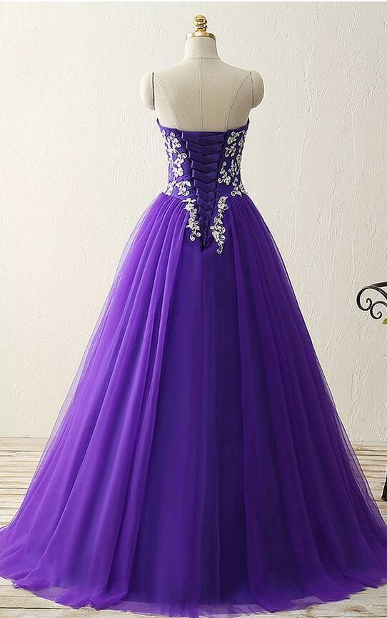 Sweetheart Ball Gown Yellow Tulle Beading Prom Dress