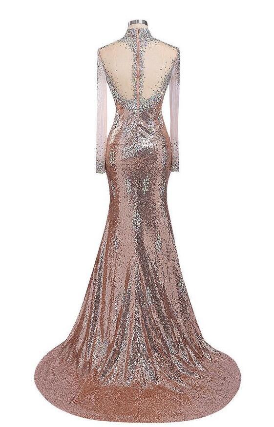 Mermaid Off-the-Shoulder Sequins Applique Satin Champagne Prom Dress