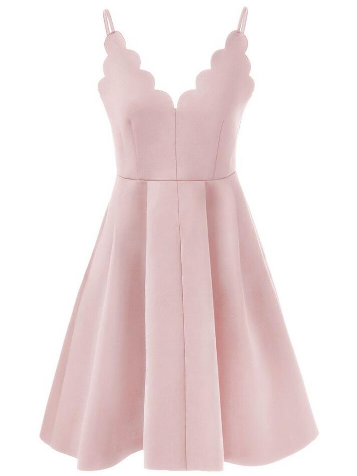 Charming Pink Short Prom Dress,fashion Homecoming Dress