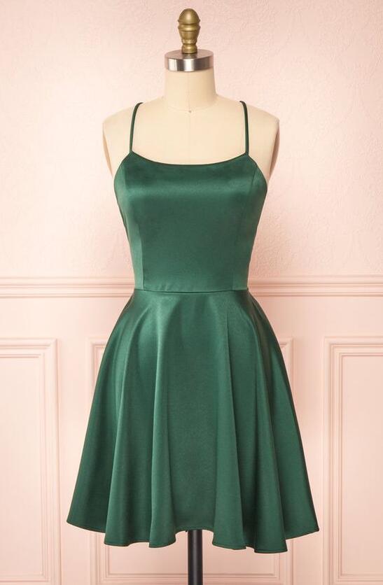 Elegantes Short Prom Dresses, Green Party Dresses