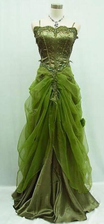 Sexy Lace Green Evening Dress,fashion Prom Dress