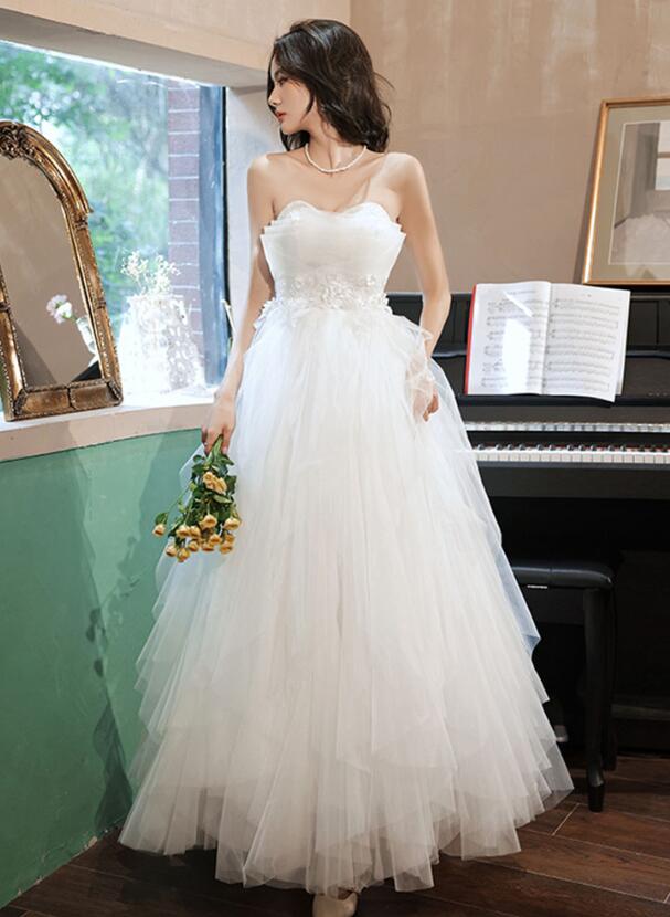 a line princess tulle prom dress A-Line/Princess Spaghetti Straps Tulle Prom Dresses with Split Side Lace Sleeveless Floor-Length Formal Dresses, Lilac