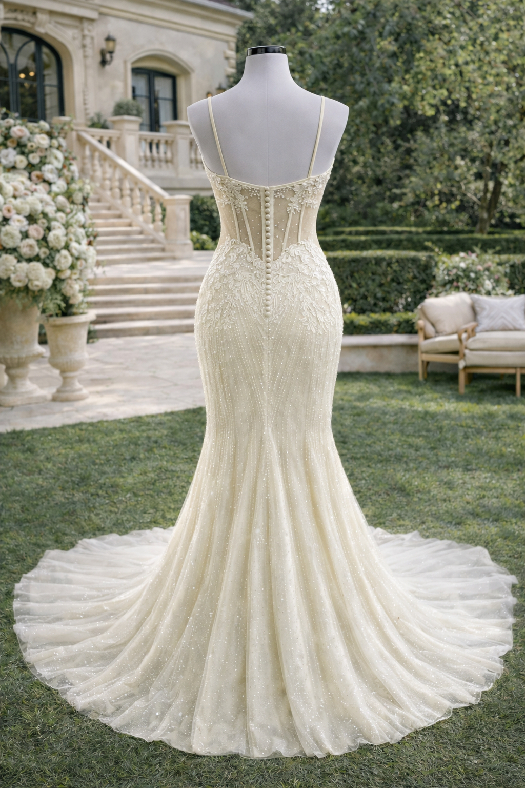 chinese dress ladies Champagne Mermaid Wedding Dress main image 0