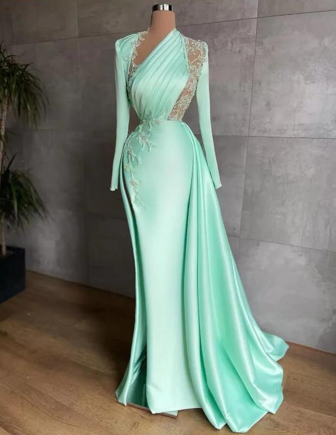 Sexy Plus Size Arabic Aso Ebi Mermaid Prom Dresses