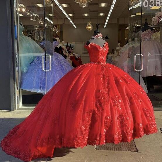 Mermaid Ball Gown Red Prom Dresses