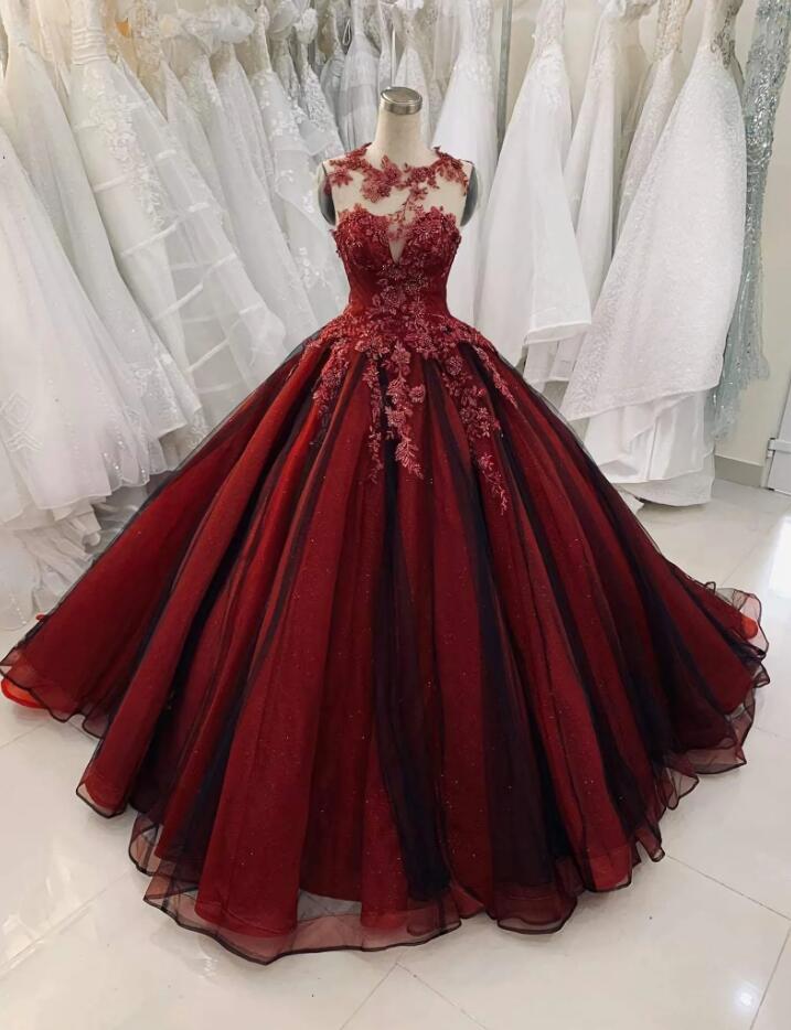 Unique Red Vintage Made To Measure Party Dresses
