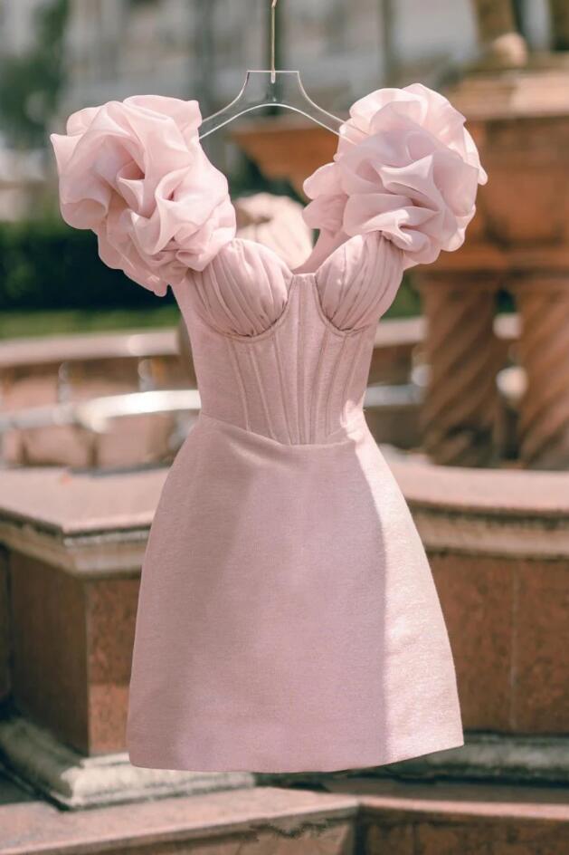 Sexy Pink Stunning Short Homecoming Dress