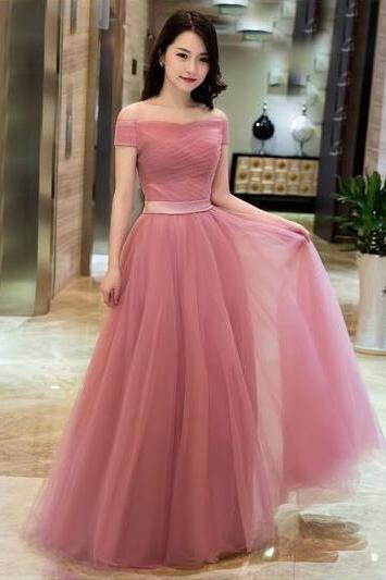Elegant Tulle Evening Dress,fashion Prom Dress,sexy Party Dress,custom Made Evening Dress