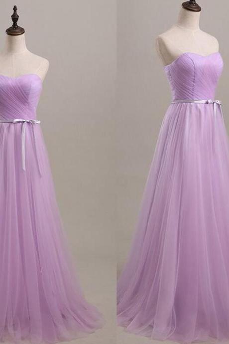 Sweetheart Tulle Long Prom Dresses,bridemsaid Dress,evening Dress, Prom Gowns, Formal Women Dress,prom Dress