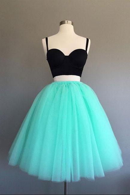 Sweetheart Cute Two Pieces Short Prom Dress,mint Green Homecoming Dress,short Prom Dress
