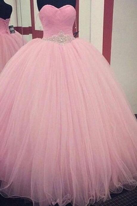 Discount Quinceanera Dress,Tulle Quinceanera Dress,Pink Quinceanera Dress,Sweet Quinceanera Dress,Prom Dress,Formal Prom Dress