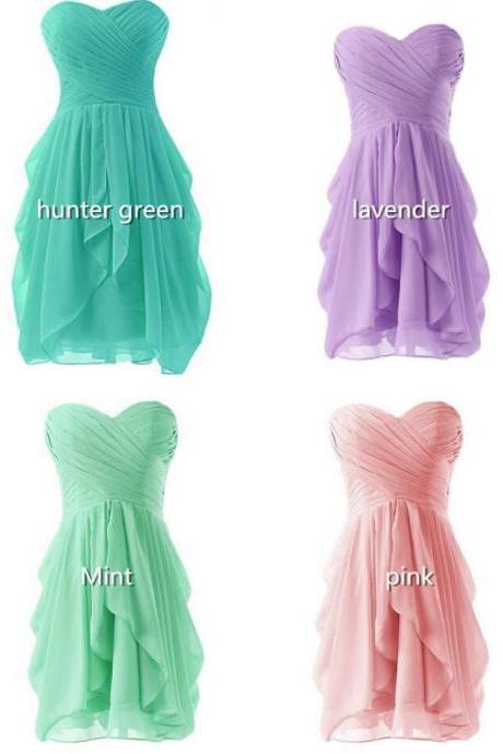 Short Summer Bridesmaid Dresses ,purple Bridesmaid Dress,lavender Bridesmaid Dress,mint Green Bridesmaid Dress,pink Bridesmaid Dress, Bridesmaid