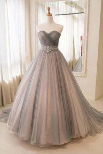Sweetheart Prom Dress,tulle Prom Dress,elegant Prom Dress,long Prom Dresses,tulle Ball Gown Prom Formal Prom Dresses