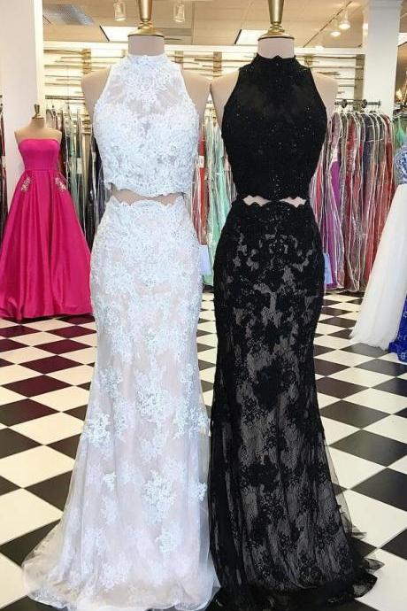 Sexy Lace Prom Dress, Sleeveless Evening Dress, A Line Prom Dress,appliques Lace Long Prom Dress, Tulle Prom Dresses