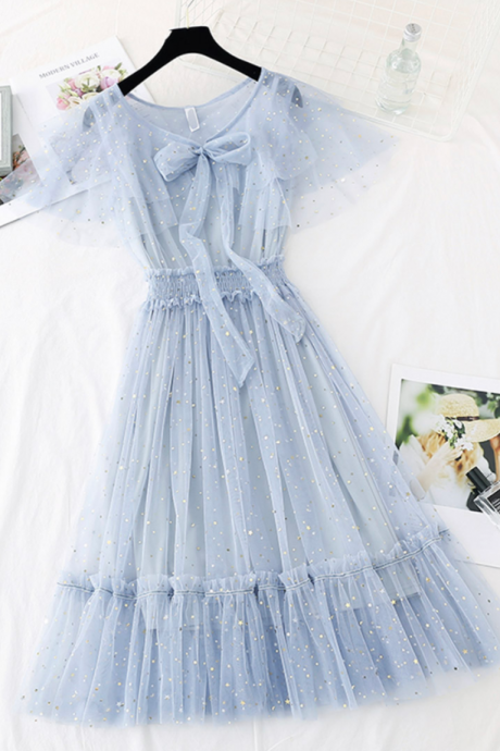 Cute Tulle Short Dress Summer Dress