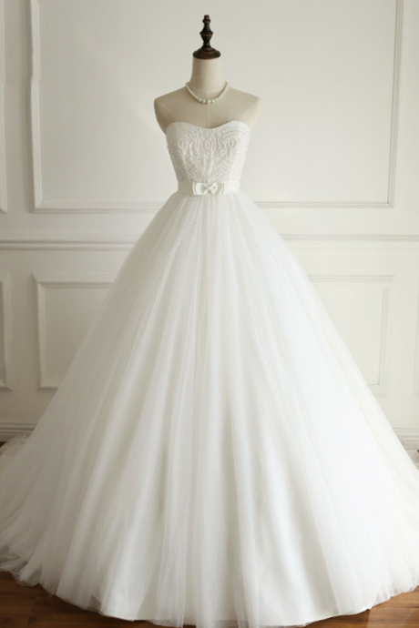 Sweetheart Tulle Wedding Dress,beautiful Wedding Dresses